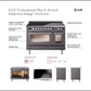 ILVE Professional Plus II 48-Inch Induction Range with 6 Induction Elements, 5.02 cu. ft. Oven, RAL, Triple Glass Door, UPI486WMPRA
