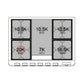 ILVE Panoramagic 36-Inch Dual Fuel Range with 6 Sealed Burners + Griddle, 3.5 cu. ft. Oven, Stainless Steel, Liquid Propane, Triple Glass Door, UPM09FDS3SSLP