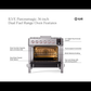 ILVE Panoramagic 36-Inch Dual Fuel Range with 6 Sealed Burners + Griddle, 3.5 cu. ft. Oven, Stainless Steel, Natural Gas, Triple Glass Door, UPM09FDS3SS