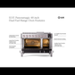 ILVE Panoramagic 48-Inch Dual Fuel Range with 8 Sealed Burners + Griddle, 5.02 cu. ft. Oven, Stainless Steel, Liquid Propane, Triple Glass Door, UPM12FDS3SSLP