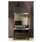 ILVE Panoramagic 36-Inch Induction Range with 6 Induction Elements, 3.5 cu. ft. Oven, Matte Black, Triple Glass Door, UPMI09S3MK
