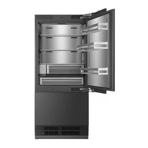 ILVE 36-Inch Built-In Bottom Freezer Refrigerator with 19.8 cu. ft. Capacity, Reversible Door, Energy Star, Sabbath Mode (Internal Water Dispenser and Ice Maker), URBM36SIWPRY