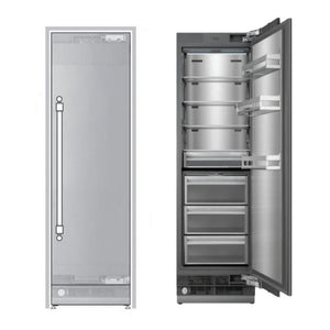 ILVE 24-Inch Refrigerator Column with 12.5 cu. ft. Capacity, Internal Water Dispenser, URFC24SNWPRY