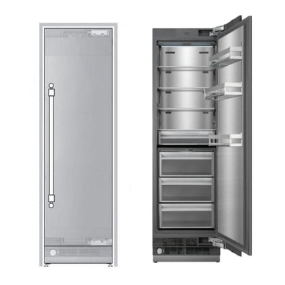 ILVE 24-Inch Refrigerator Column with 12.5 cu. ft. Capacity, Internal Water Dispenser, URFC24SNWPRY