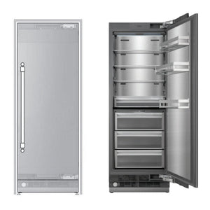 ILVE 30-Inch Refrigerator Column with 16 cu. ft. Capacity, Internal Water Dispenser, Reversible Door, URFC30SNWPRY