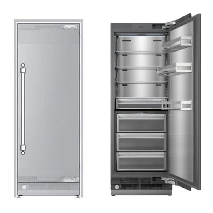 ILVE 30-Inch Refrigerator Column with 16 cu. ft. Capacity, Internal Water Dispenser, Reversible Door, URFC30SNWPRY