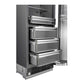 ILVE 30-Inch Refrigerator Column with 16 cu. ft. Capacity, Internal Water Dispenser, Reversible Door, URFC30SNWPRY