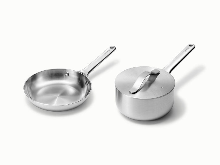 Caraway Mini Duo Cookware Set in Stainless Steel