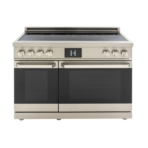 Induction Hardware Luxury Series 48-Inch 7.7 Cu. Ft. Double Oven Induction Range, Self-Cleaning, Stainless Steel, S-IR48-SS