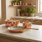 Mauviel 1830 M'Heritage M'150 B 5-Piece Copper Cookware Set With Brass Handles
