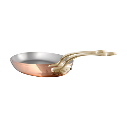 Mauviel 1830 M'Heritage M'150 B 2-Piece Copper Oval Pan Set With Brass Handles