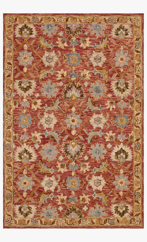 Loloi Victoria VK-09 Terracotta / Gold area rug - image 1