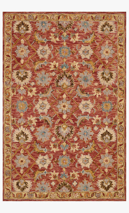 Loloi Victoria VK-09 Terracotta / Gold area rug - image 1