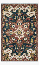 Loloi Victoria VK-13 Teal / Raspberry area rug - image 1