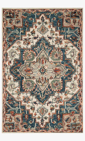 Loloi Victoria VK-16 Blue / Red area rug - image 1