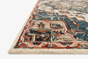 Loloi Victoria VK-16 Blue / Red area rug - image 2