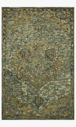 Loloi Victoria VK-20 Dark Green / Tobacco area rug - image 1