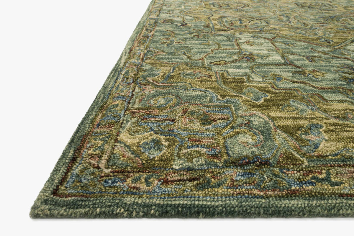 Loloi Victoria VK-20 Dark Green / Tobacco area rug - image 2