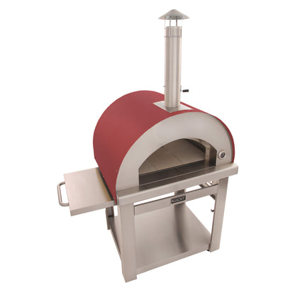 KUCHT Venice Wood-Fired Outdoor Pizza Oven in Red