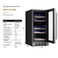 Empava 15 inch dual zone wine cooler EMPV-WC10D