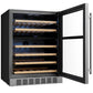 Empava 24-Inch Dual Zone Built-In Wine Cooler, 46-Bottle, Stainless Steel, EMPV-WC12D