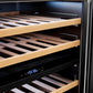 Empava 24-Inch Dual Zone Built-In Wine Cooler, 46-Bottle, Stainless Steel, EMPV-WC12D