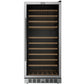 Empava 24-Inch Freestanding Wine Cooler, 133-Bottle, Stainless Steel, EMPV-WC13S