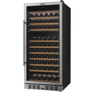 Empava 24-Inch Freestanding Wine Cooler, 133-Bottle, Stainless Steel, EMPV-WC13S