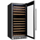 Empava 24-Inch Freestanding Wine Cooler, 133-Bottle, Stainless Steel, EMPV-WC13S