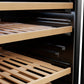 Empava 24-Inch Freestanding Wine Cooler, 133-Bottle, Stainless Steel, EMPV-WC13S