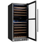 Empava 24-Inch Dual Zone Freestanding Wine Cooler, 119-Bottle, Stainless Steel, EMPV-WC14D