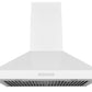 Hauslane Chef 30-in Convertible Matte Black Wall-Mounted Range Hood