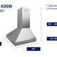 Hauslane Chef 30-in Convertible Matte White Wall-Mounted Range Hood