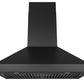 Hauslane Chef 30-in Convertible Matte Black Wall-Mounted Range Hood