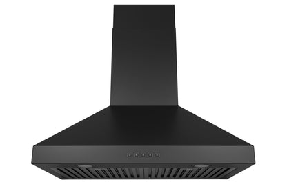 Hauslane Chef 30-in Convertible Matte Black Wall-Mounted Range Hood