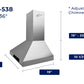 Hauslane Chef Convertible Stainless Steel Wall-Mounted Range Hood, WM-538