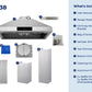 Hauslane Chef Convertible Stainless Steel Wall-Mounted Range Hood, WM-538