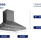 Hauslane Chef 30-in Convertible Black Stainless Steel Wall-Mounted Range Hood