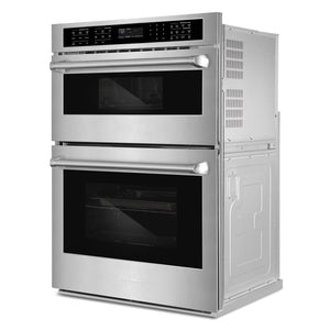 Cosmo Regal Collection 30-Inch Built-In Electric Microwave Wall Oven Combination, 4.8 cu. ft. Oven and 1.6 cu. ft. Microwave with Air Fry and Convection, Stainless Steel, COS-WOMCR302SS