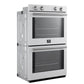 FORNO Espresso Vomero 30" 10 cu. ft. Electric Double Wall Oven in White with Stainless Steel Accents, FBOEL1324-30WHT