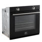 FORNO Espresso Vomero 30" 5 cu. ft. Electric Single Wall Oven in Black with Stainless Steel Accents, FBOEL1370-30BLK