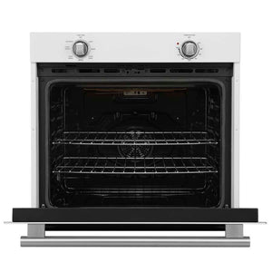 FORNO Espresso Vomero 30" 5 cu. ft. Electric Single Wall Oven in White with Stainless Steel Accents, FBOEL1370-30WHT