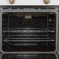 FORNO Espresso Vomero 30" 5 cu. ft. Electric Single Wall Oven in White with Antique Brass Accents, FBOEL1370-30WHT