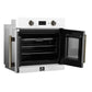 FORNO Asti 30" 3.58 cu. ft. French Door Electric Wall Oven with Air Fry, Self-Clean and Sous Vide in White with Antique Brass Accents, FBOEL1333-30WHT