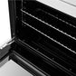 FORNO Asti 30" 7.36 cu. ft. French Door Double Electric Wall Oven with Air Fry, Self-Clean and Sous Vide in White with Antique Brass Accents, FBOEL1340-30WHT
