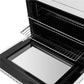 FORNO Asti 30" 7.36 cu. ft. French Door Double Electric Wall Oven with Air Fry, Self-Clean and Sous Vide in White with Antique Brass Accents, FBOEL1340-30WHT