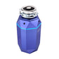 FORNO ACQUA BrightDiamond Amethyst 1 HP Ultra-Quiet Garbage Disposal with Motion Sensor Light & Pre-Wired Air Switch
