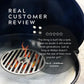 Arteflame 22" Grill Grate Replacement Insert With Center Grate - For 22" Weber XL, Recteq Bullseye, AFWEB22SET