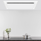 600 CFM White Flush Ceiling Mount Range Hood - VICTORY Sunset