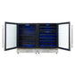 FORNO Gemello 48" Side-by-Side Wine and Beverage Cooler in Stainless Steel, FWCDR6699-48S